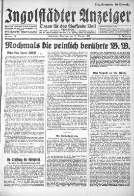 Ingolstädter Anzeiger Dienstag 17. Januar 1928