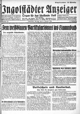 Ingolstädter Anzeiger Freitag 27. Januar 1928