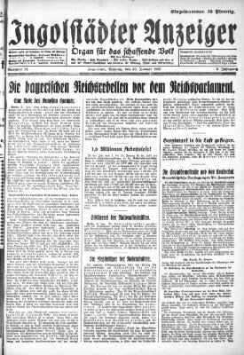 Ingolstädter Anzeiger Montag 30. Januar 1928