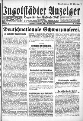 Ingolstädter Anzeiger Mittwoch 1. Februar 1928