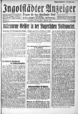 Ingolstädter Anzeiger Montag 6. Februar 1928