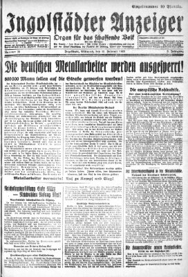 Ingolstädter Anzeiger Mittwoch 15. Februar 1928