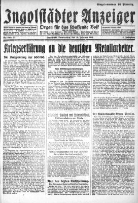 Ingolstädter Anzeiger Thursday 16. February 1928