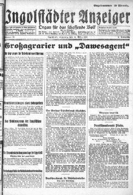 Ingolstädter Anzeiger Samstag 10. März 1928