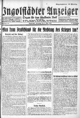 Ingolstädter Anzeiger Dienstag 8. Mai 1928