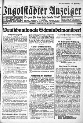 Ingolstädter Anzeiger Donnerstag 10. Mai 1928