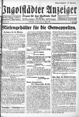 Ingolstädter Anzeiger Freitag 11. Mai 1928