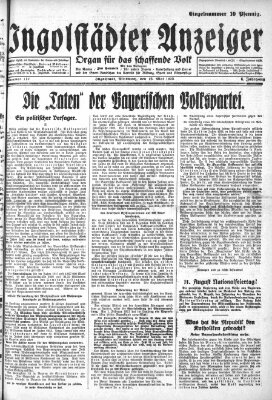 Ingolstädter Anzeiger Mittwoch 16. Mai 1928