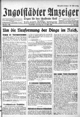 Ingolstädter Anzeiger Dienstag 19. Juni 1928