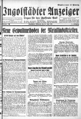 Ingolstädter Anzeiger Mittwoch 20. Juni 1928