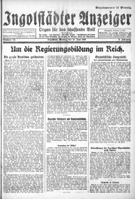 Ingolstädter Anzeiger Montag 25. Juni 1928