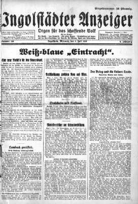 Ingolstädter Anzeiger Mittwoch 4. Juli 1928