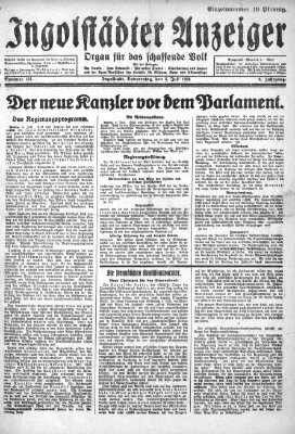 Ingolstädter Anzeiger Donnerstag 5. Juli 1928