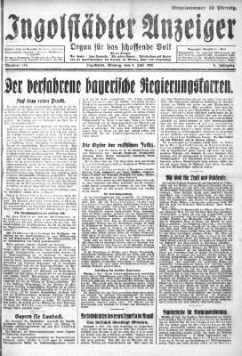 Ingolstädter Anzeiger Montag 9. Juli 1928