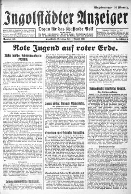 Ingolstädter Anzeiger Dienstag 7. August 1928