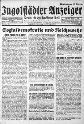 Ingolstädter Anzeiger Donnerstag 23. August 1928