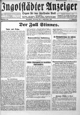 Ingolstädter Anzeiger Dienstag 4. September 1928