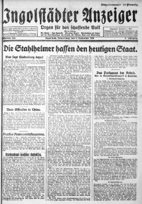 Ingolstädter Anzeiger Donnerstag 6. September 1928