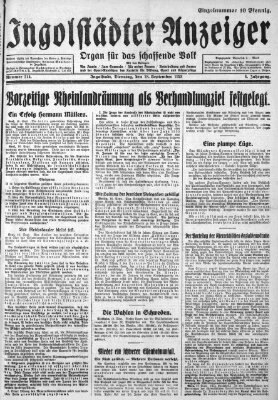 Ingolstädter Anzeiger Dienstag 18. September 1928