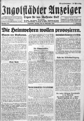 Ingolstädter Anzeiger Freitag 28. September 1928