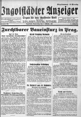 Ingolstädter Anzeiger Donnerstag 11. Oktober 1928