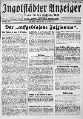 Ingolstädter Anzeiger Montag 15. Oktober 1928