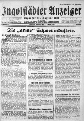 Ingolstädter Anzeiger Dienstag 16. Oktober 1928