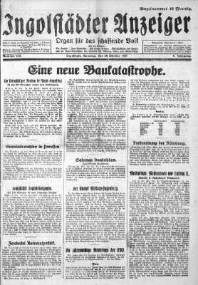 Ingolstädter Anzeiger Samstag 20. Oktober 1928