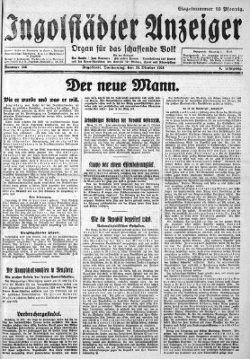 Ingolstädter Anzeiger Donnerstag 25. Oktober 1928