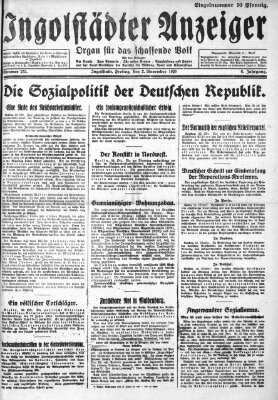 Ingolstädter Anzeiger Freitag 2. November 1928