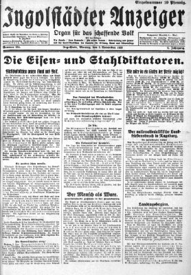 Ingolstädter Anzeiger Montag 5. November 1928