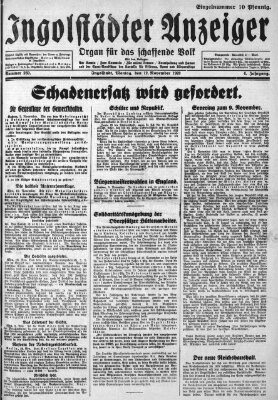 Ingolstädter Anzeiger Montag 12. November 1928