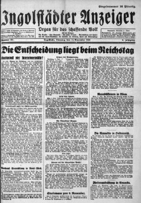 Ingolstädter Anzeiger Dienstag 13. November 1928