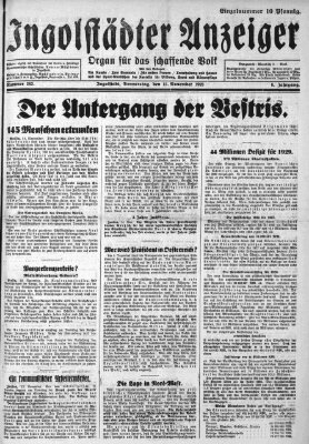 Ingolstädter Anzeiger Donnerstag 15. November 1928