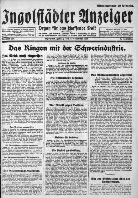 Ingolstädter Anzeiger Freitag 16. November 1928