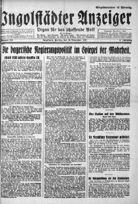 Ingolstädter Anzeiger Freitag 30. November 1928