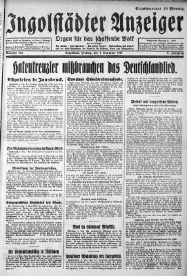 Ingolstädter Anzeiger Freitag 7. Dezember 1928