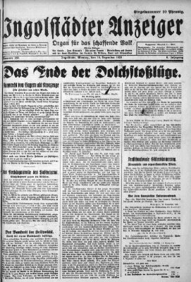 Ingolstädter Anzeiger Montag 10. Dezember 1928