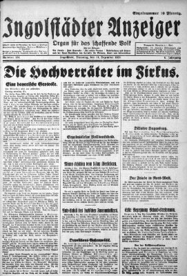 Ingolstädter Anzeiger Dienstag 11. Dezember 1928