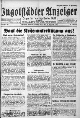 Ingolstädter Anzeiger Sonntag 16. Dezember 1928