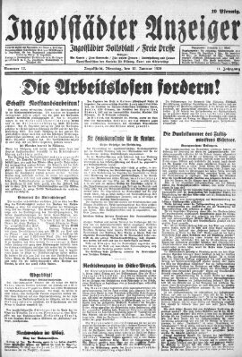 Ingolstädter Anzeiger Dienstag 15. Januar 1929