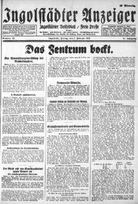 Ingolstädter Anzeiger Friday 8. February 1929
