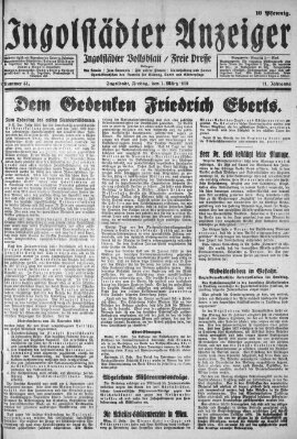 Ingolstädter Anzeiger Freitag 1. März 1929