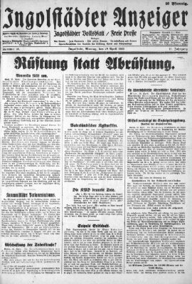 Ingolstädter Anzeiger Montag 29. April 1929