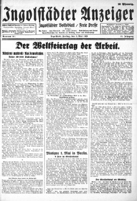 Ingolstädter Anzeiger Freitag 3. Mai 1929