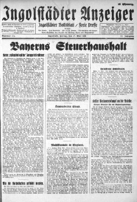 Ingolstädter Anzeiger Freitag 17. Mai 1929