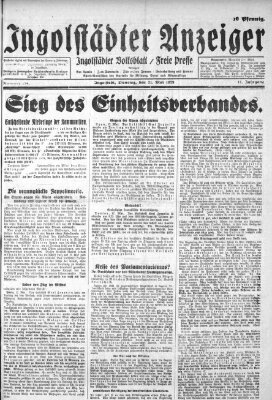 Ingolstädter Anzeiger Donnerstag 21. März 1929