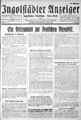 Ingolstädter Anzeiger Freitag 22. März 1929