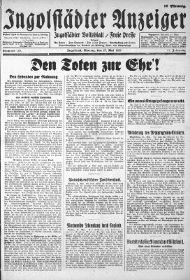 Ingolstädter Anzeiger Montag 27. Mai 1929