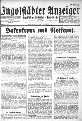 Ingolstädter Anzeiger Dienstag 11. Juni 1929